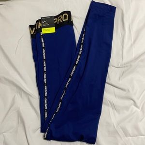 Blue women’s Nike leggings
